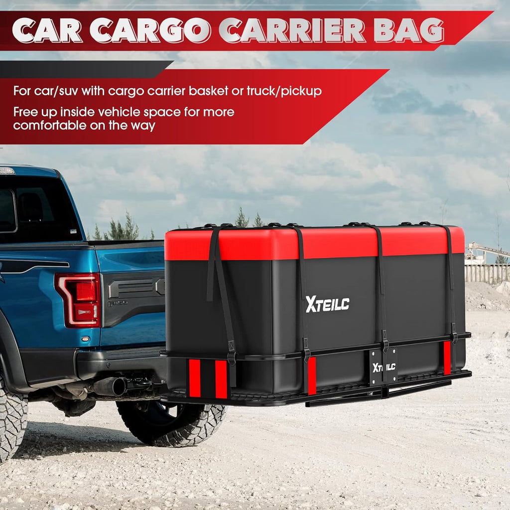 Cargo Carrier Bag with Support Frame and 8 Reinforced Straps G99266