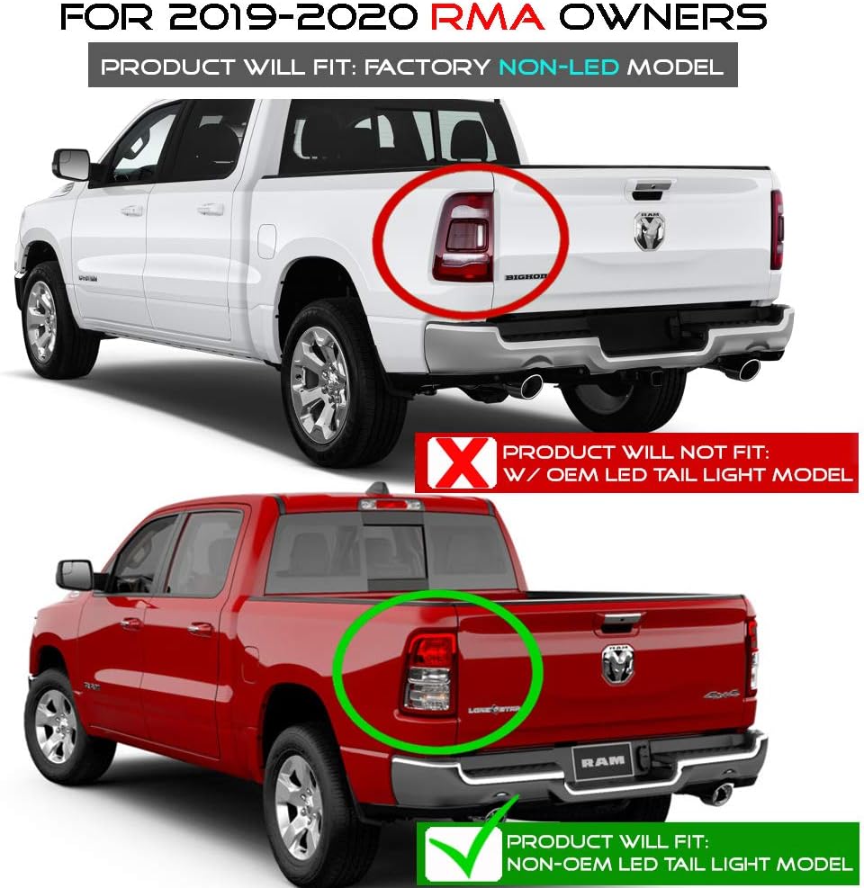 Black Full LED Tail Lights Left+Right V725349