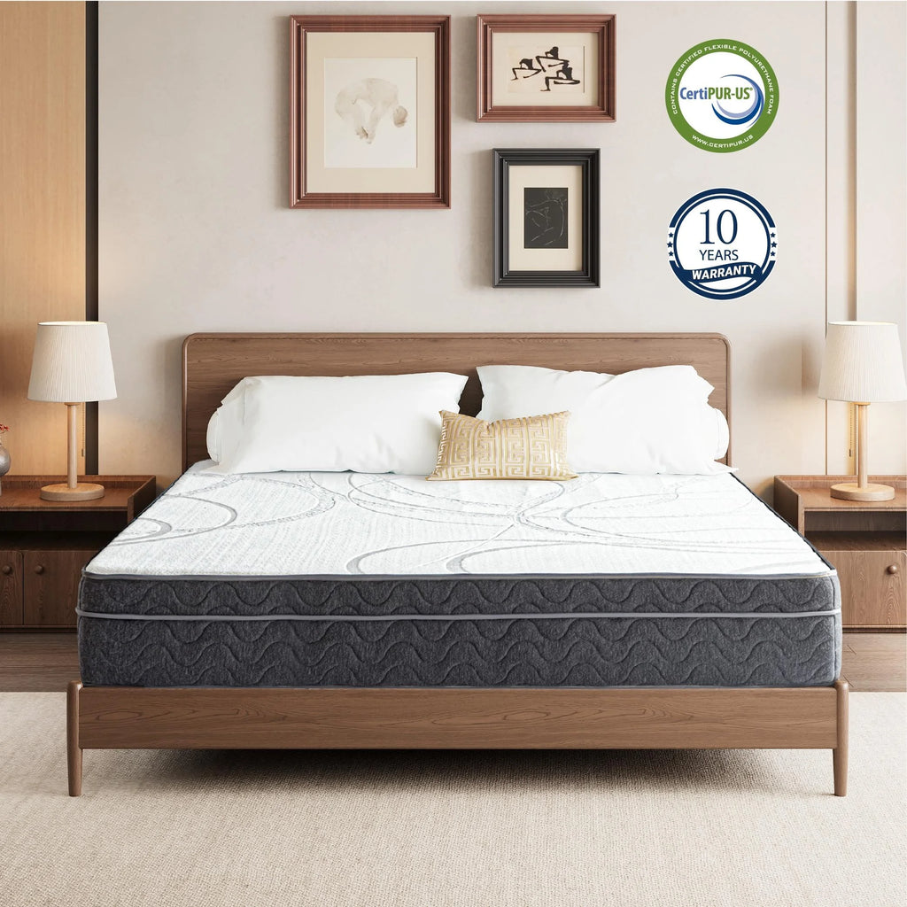 Full Size Gel Memory Foam Pocket Spring Hybrid Mattress B25719