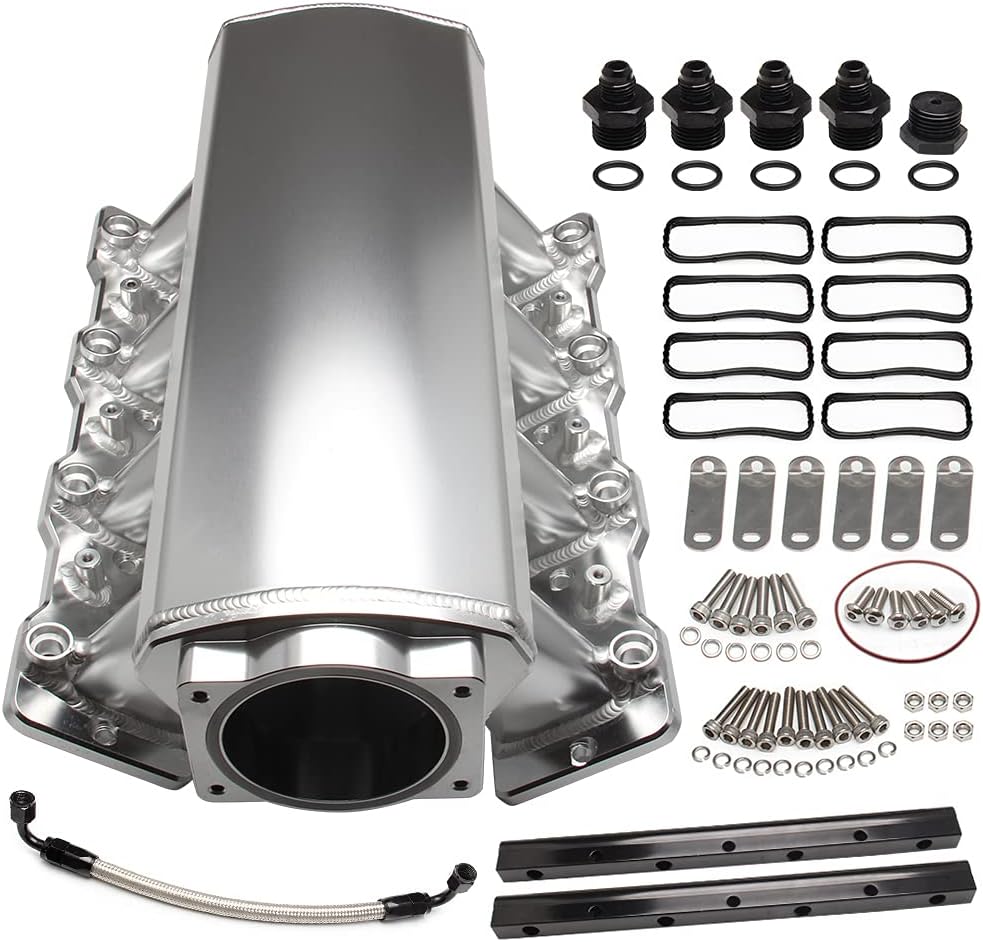 Racing Intake Manifold 102mm Throttle Body Sheet Metal Fabricated EFI J166686