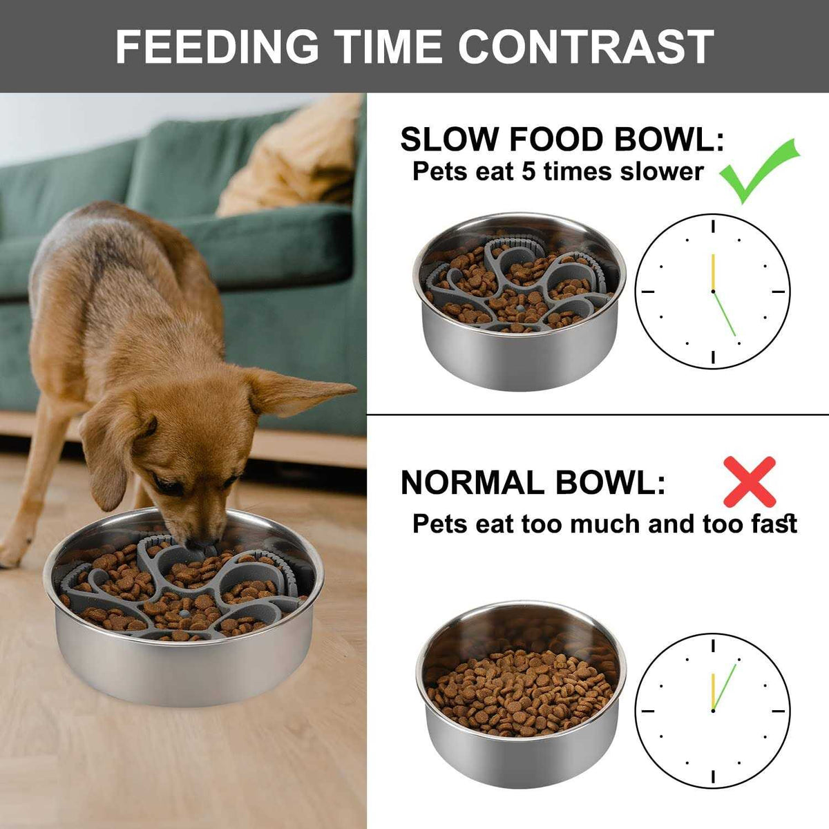 Silicone Spiral Slow Feeder Dog Bowl H1345