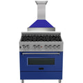 36 Dual Fuel Range and Range Hood Appliance Package N1014