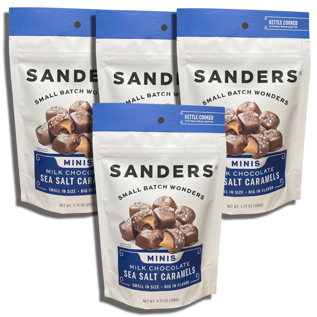 Milk Chocolate Sea Salt Caramel 3.75 oz Bag Value Pack of 4 G8970