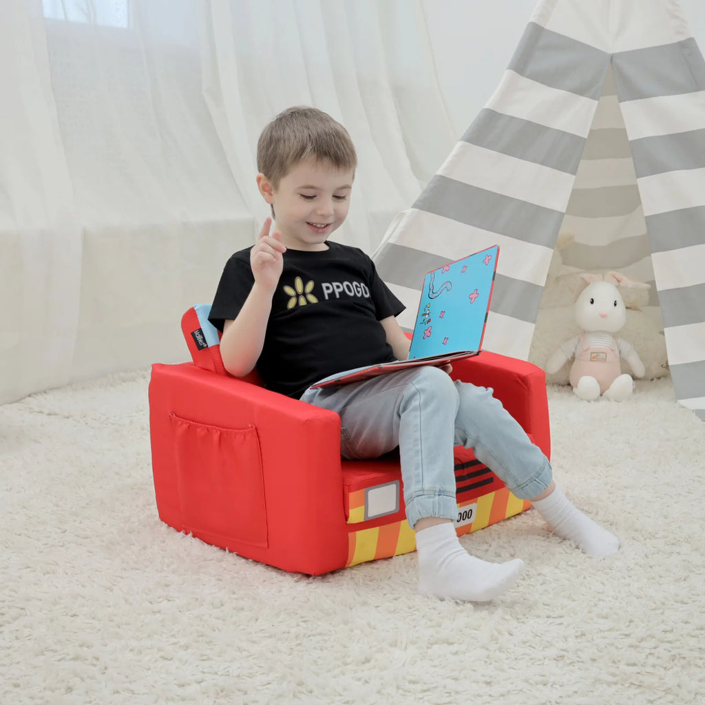 Kids Sofa Bed Upholstered Flipout Recliner B15417
