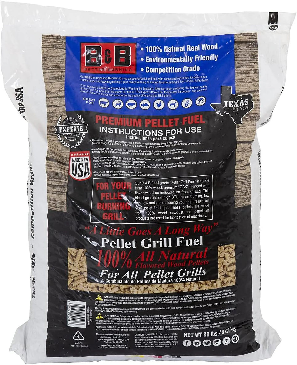 Charcoal Pellets 20 lb Bag E78812