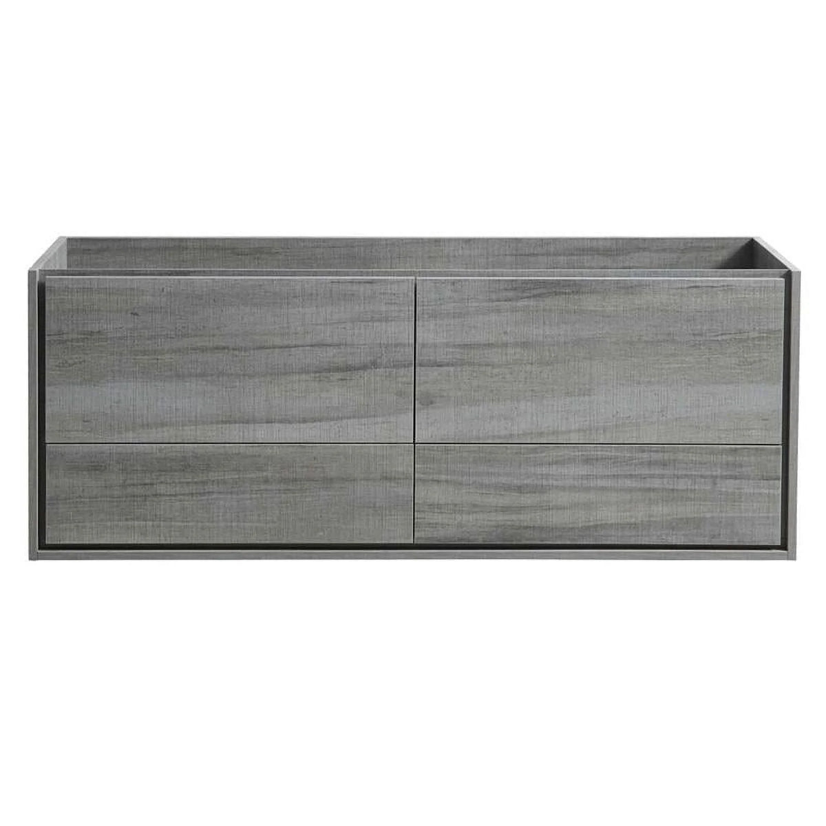 60" Ocean Gray Wood Bathroom Cabinet W486
