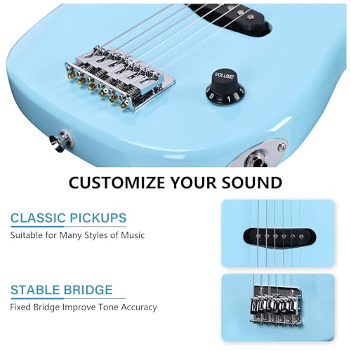 30 Inches Right Handed Kids Electric Guitar with Beginner Kit X389