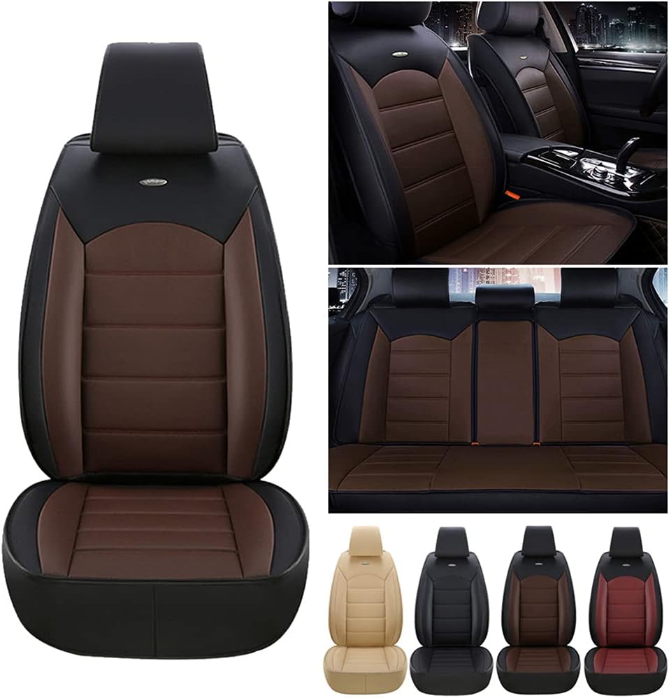 Beige PU Leather Car Seat Covers Z8451