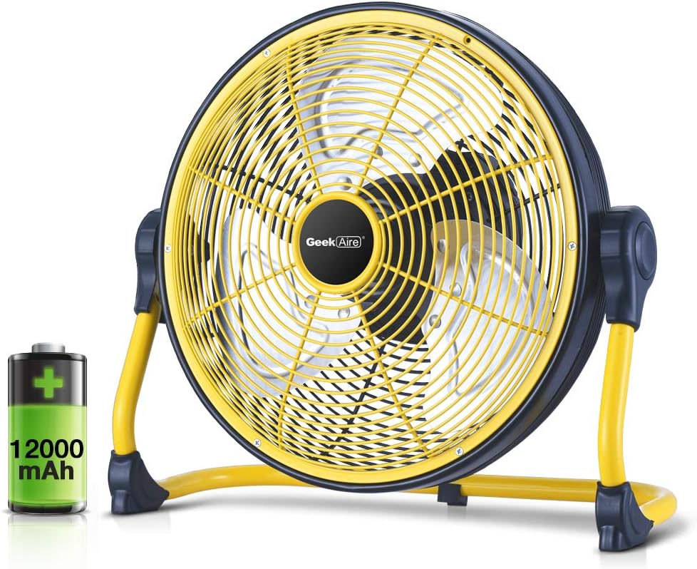 Battery Operated 12 Inch Portable Floor Fan U436
