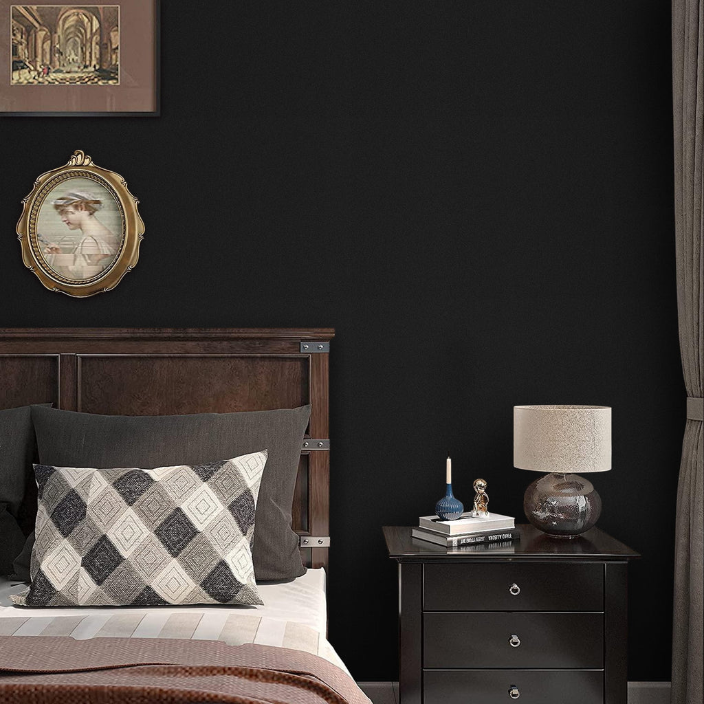 Black Peel and Stick Removable Vinyl Wallpaper B34408