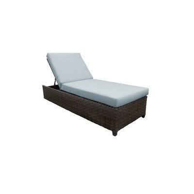 Patio Reclining Chaise Lounge with Cushion N525