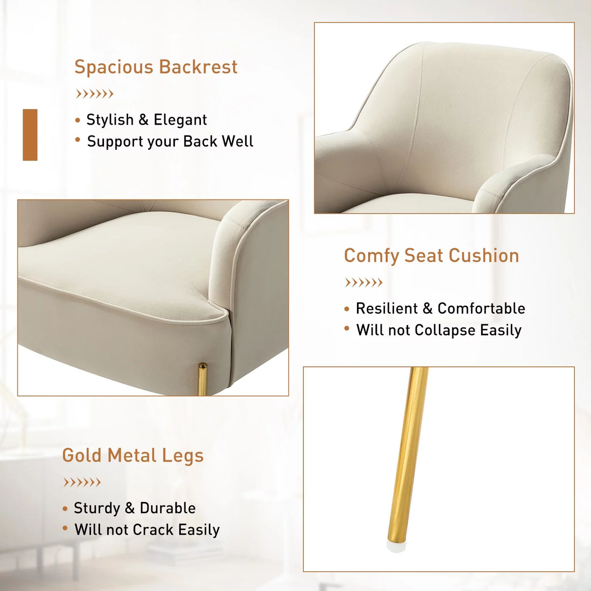Pink Velvet Upholstered Accent Chair K78322