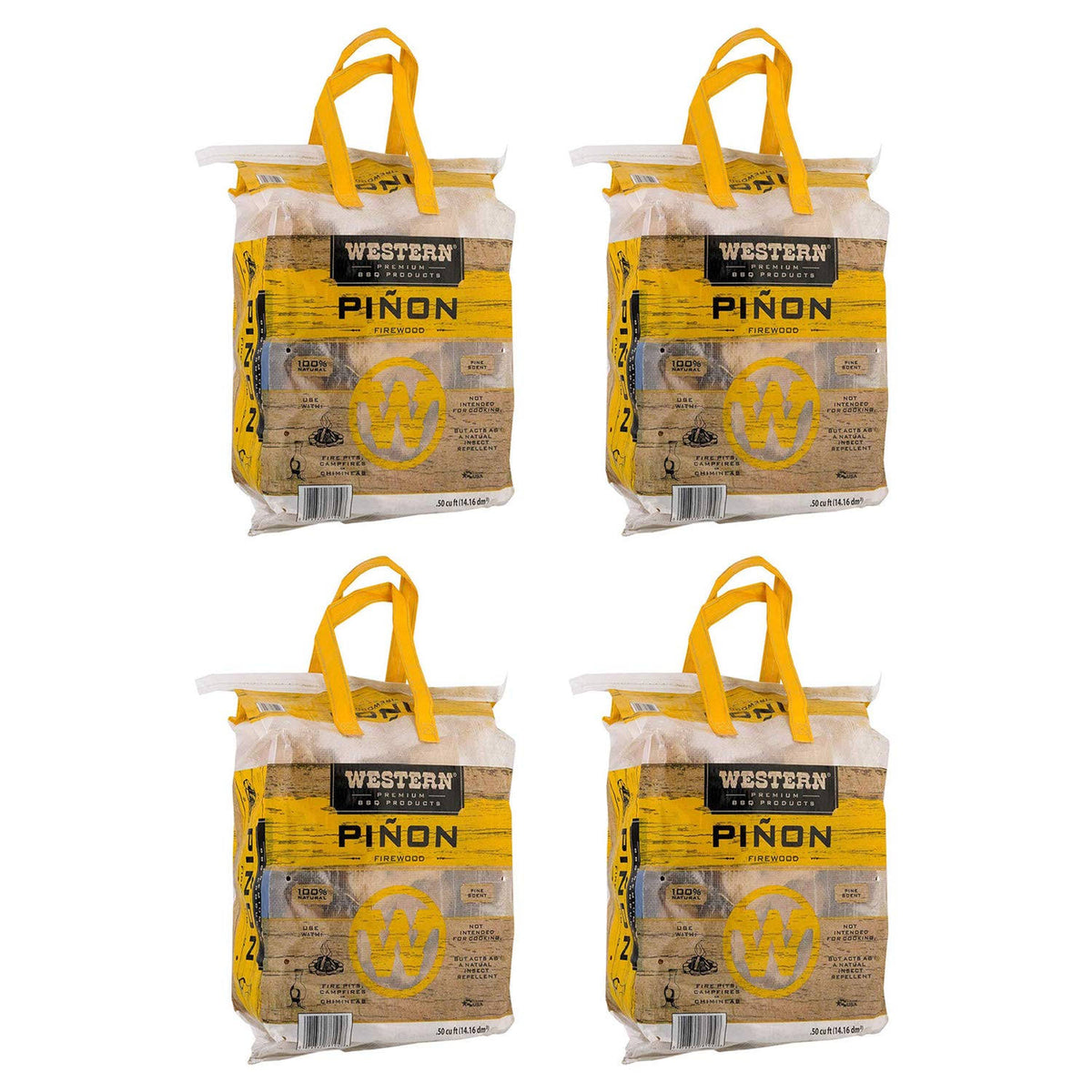 Western BBQ Pinon Log Wood Pellet Firewood (4 Pack) Z598