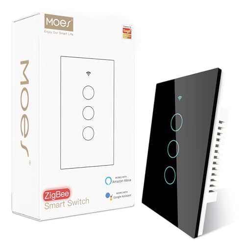 Black 4 Gang Smart Light Switch D255726