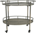 Gold 2 Tier Metal Bar Cart W138