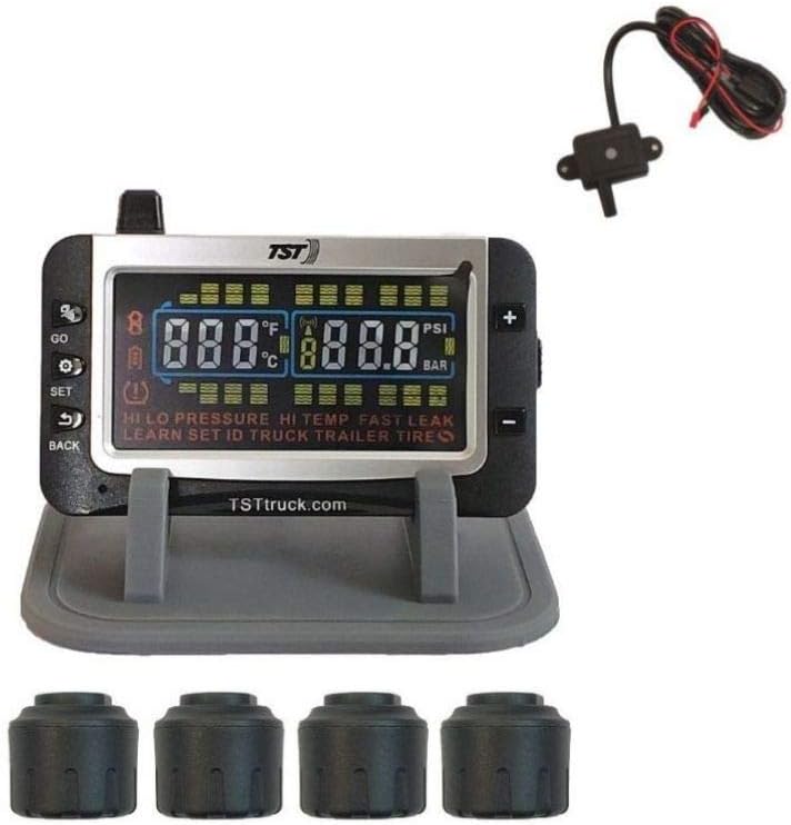 Tire Pressure Monitor with 4 Cap Sensors with Color Display S378
