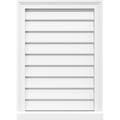 30x22W x 18x22H Vertical Surface Mount PVC Gable Vent R3329