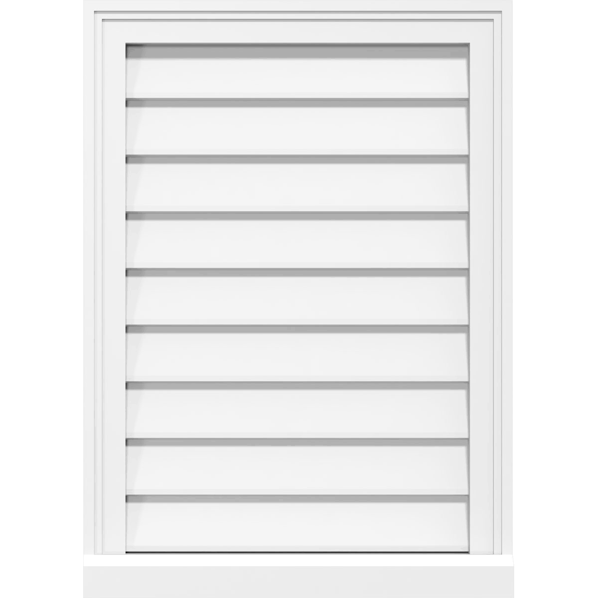 30x22W x 18x22H Vertical Surface Mount PVC Gable Vent R3329