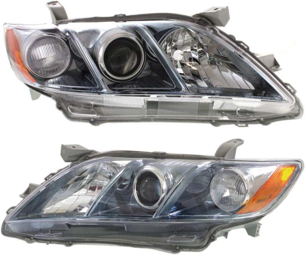 Toyota Camry Hybrid Headlight Unit 2007 2008 2009 Pair Driver and Passenger Side S520