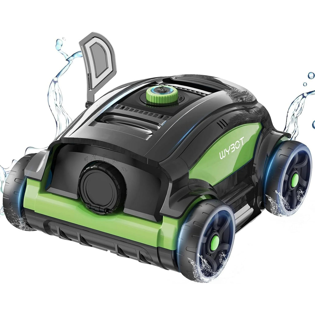 Cordless Robotic Pool Cleaner 45W 130Mins Black and Blue Y157
