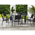 Black 7-Piece Outdoor Patio Dining Set M595