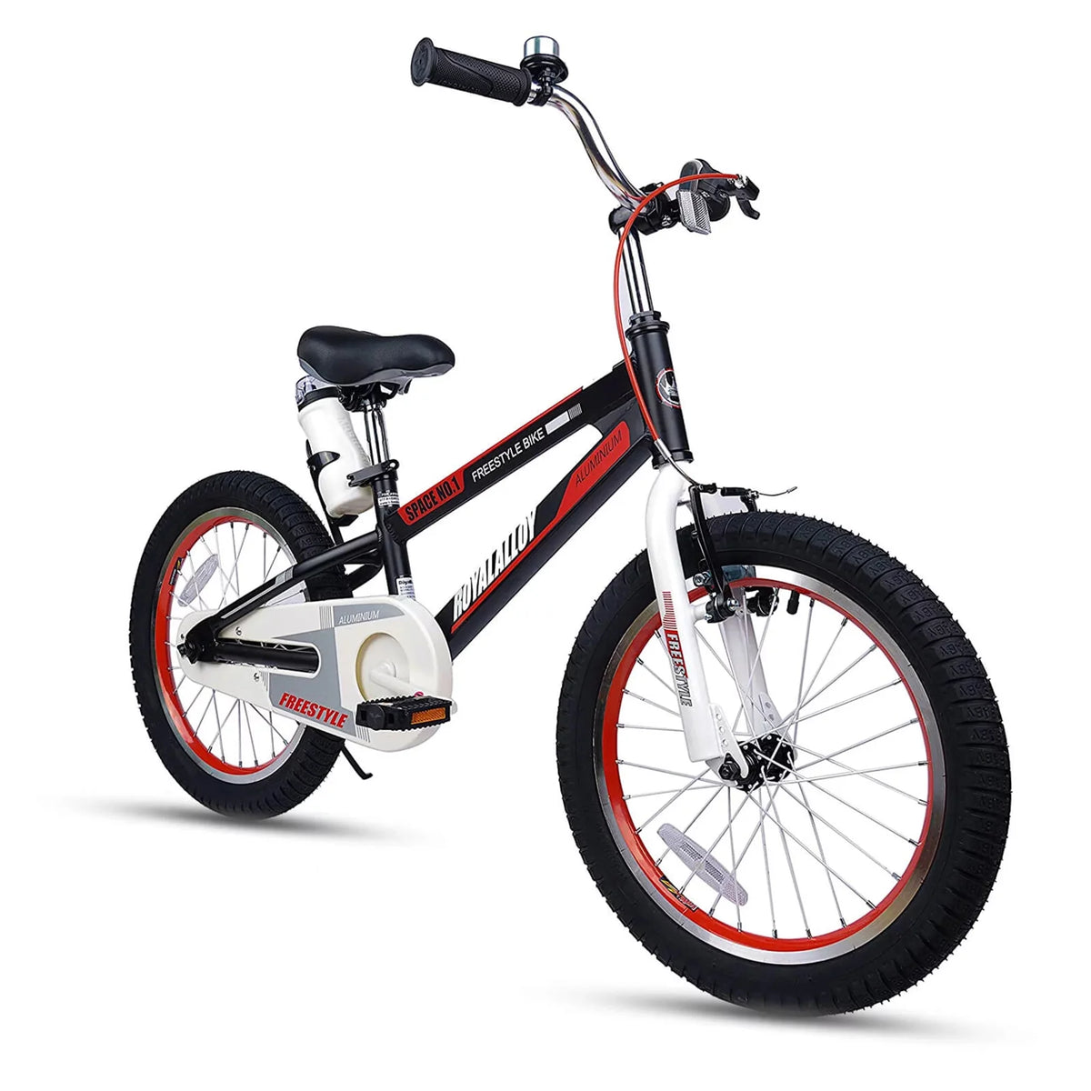Black Kids Bike with Kickstand & Bottle P140531