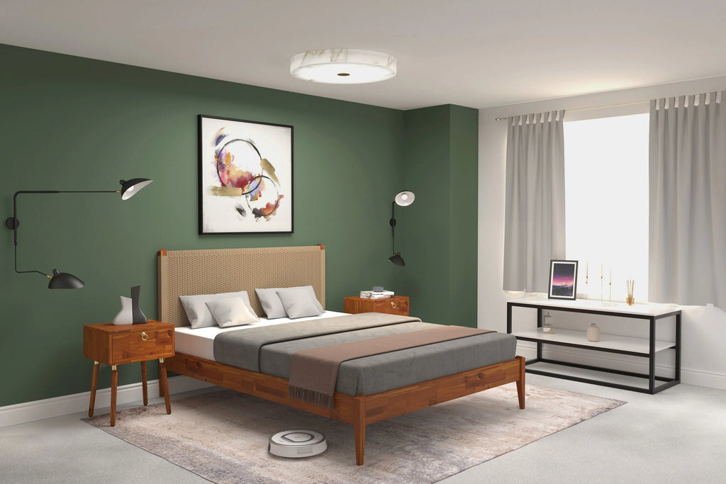 43" Queen Size Solid Wood Bed Frame V880539