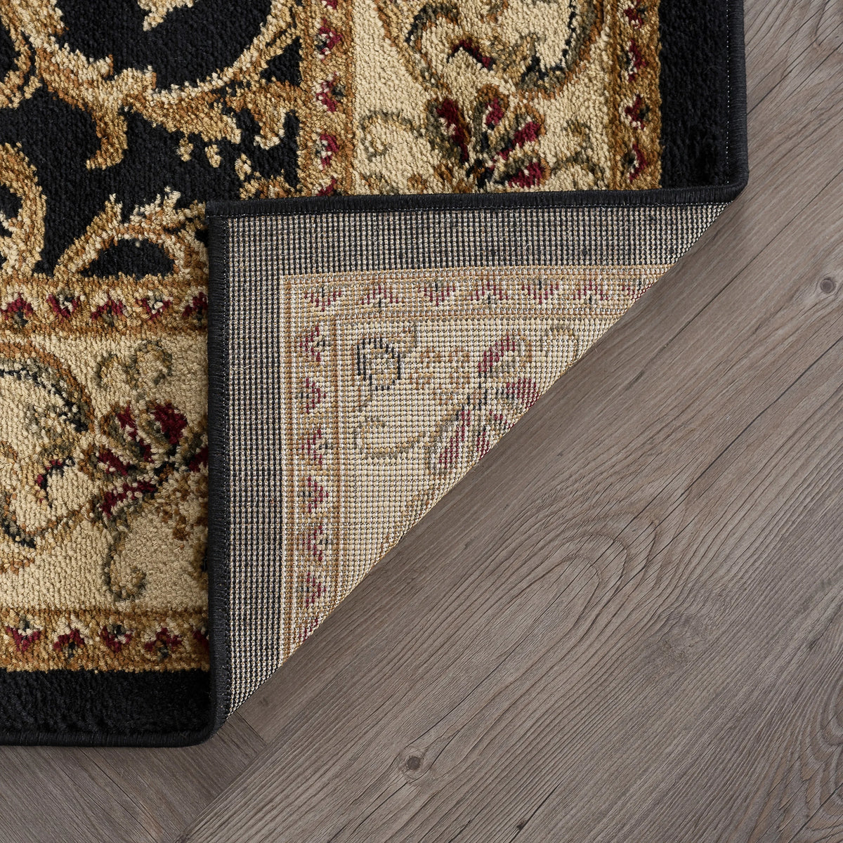 Black 8x10 Transitional Area Rug P143