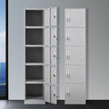 5 Door Light Gray Metal Locker Cabinet C28444