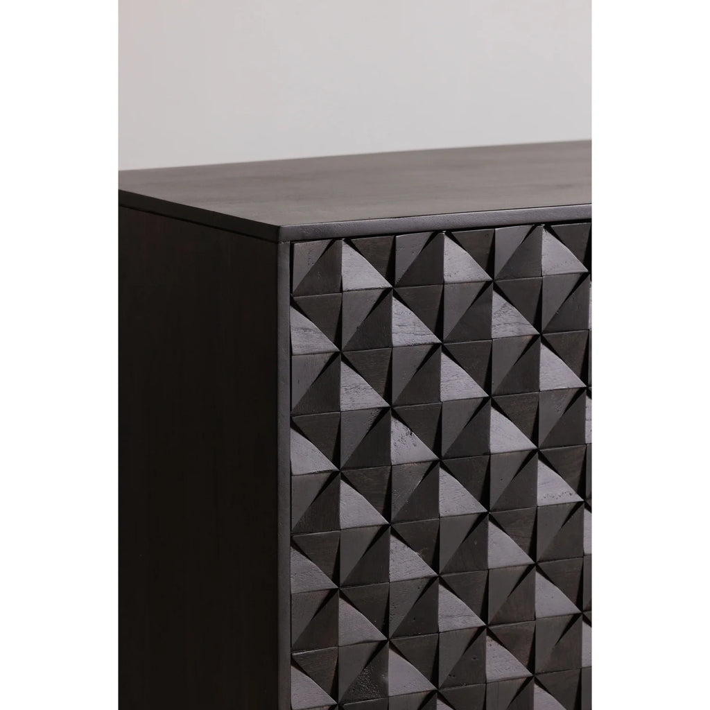Black 4 Door Sideboard N8540