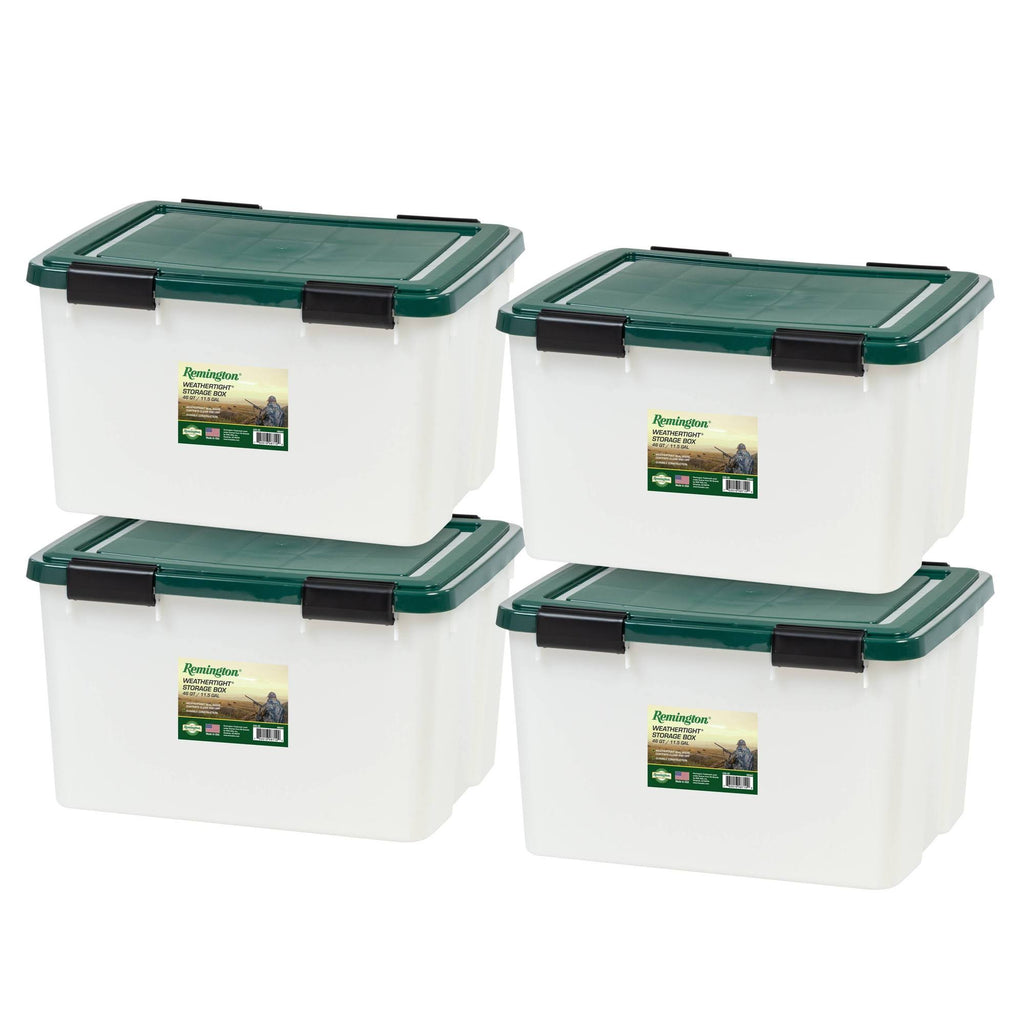 46 Quart Weathertight Storage Box 4-Pack Q384