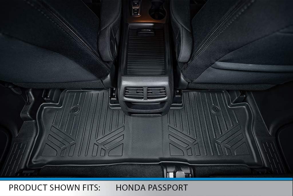 Custom Fit Floor Mats 2 Rows and Cargo Liner Set Black H419765