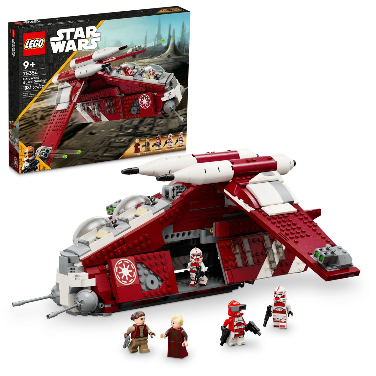 Buildable Star Wars Toy with 3 Clone Trooper Minifigures M72906