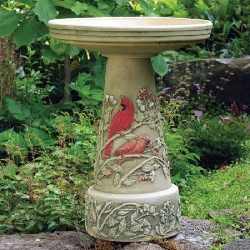 Clay Birdbath Q457