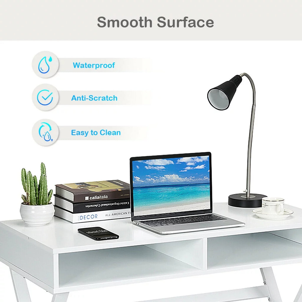 Modern Computer Desk Writing Desk Vanity Table with Storage C542