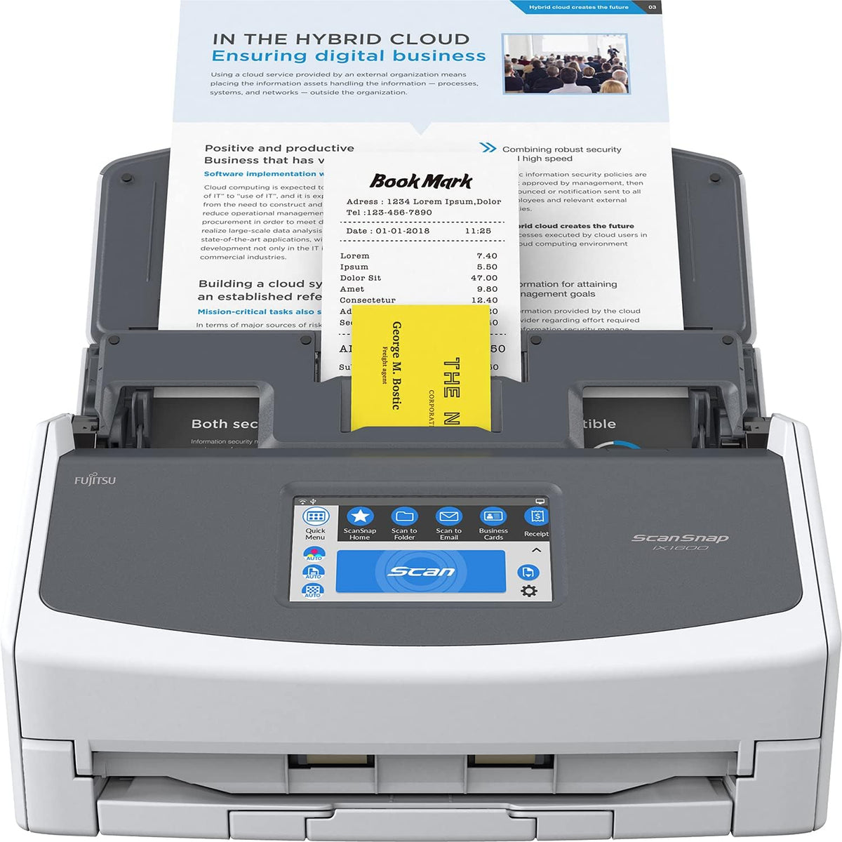 Black Document Scanner Z448