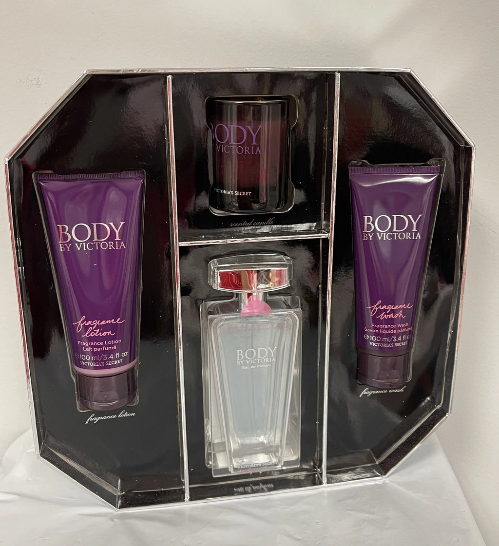 Eau De Parfum Gift Set Fragrance Lotion Body Wash Candle M9312
