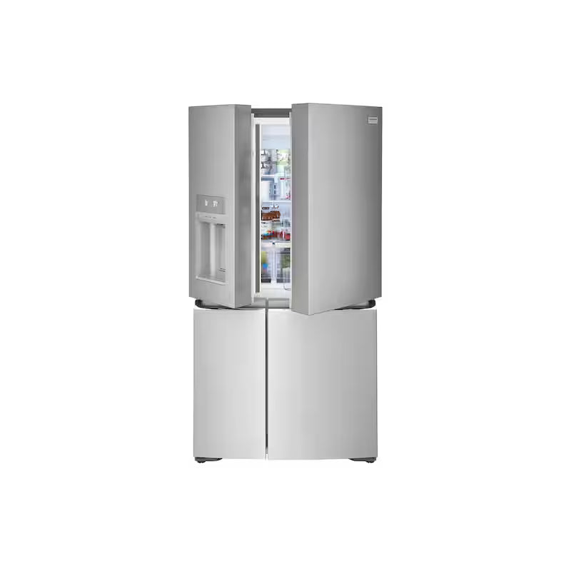 36 in. Wide 21.5 cu. ft. Counter-Depth 4-Door Stainless Steel Refrigerator O877