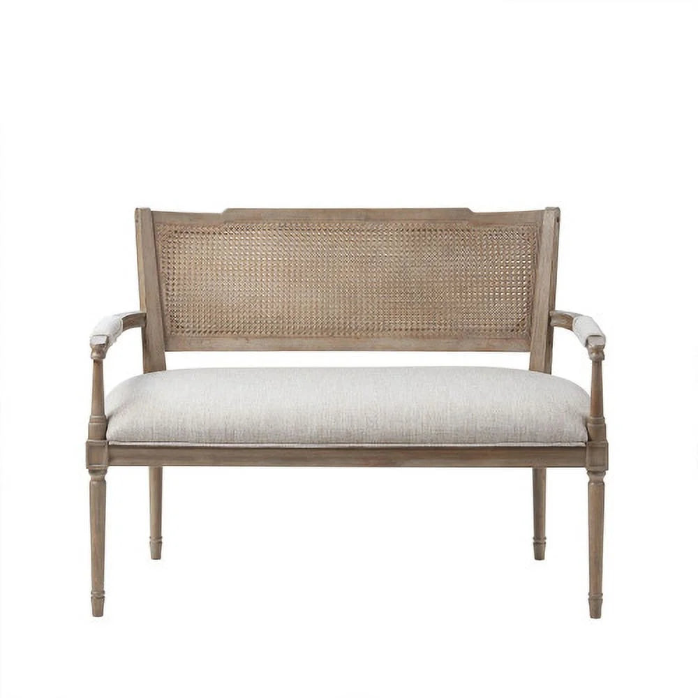 Beige Polyester Loveseat S186088