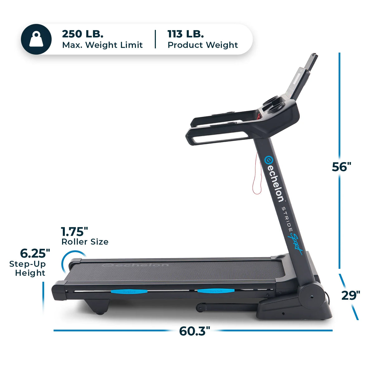 Foldable Cushioned Exercise Treadmill L875