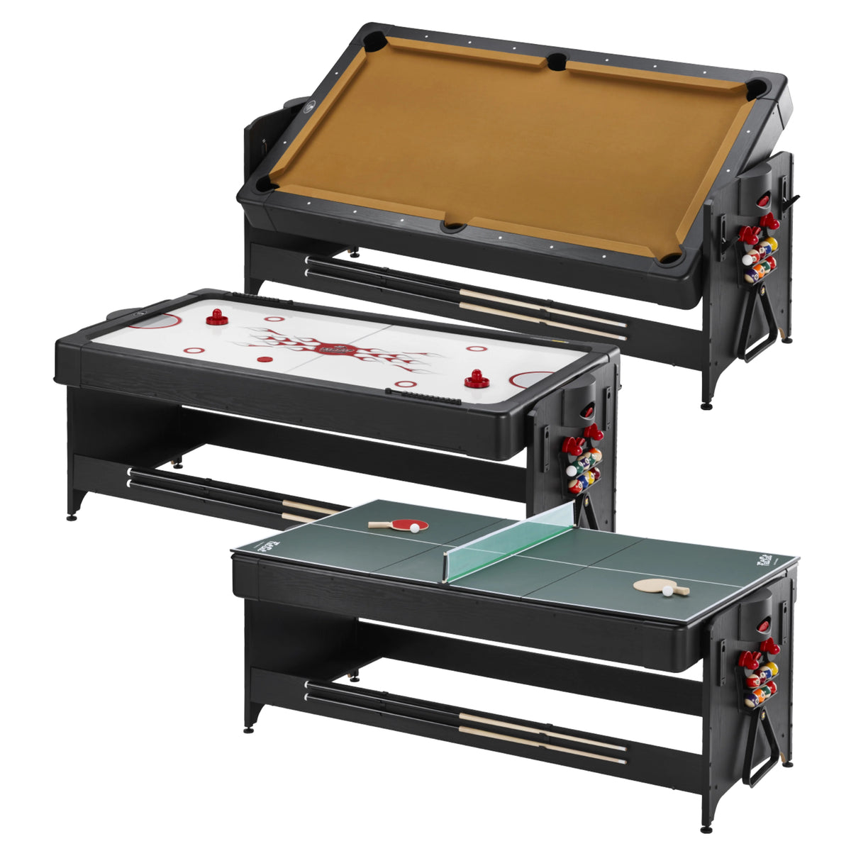 7' Pool Air Hockey Table Tennis Table E2621