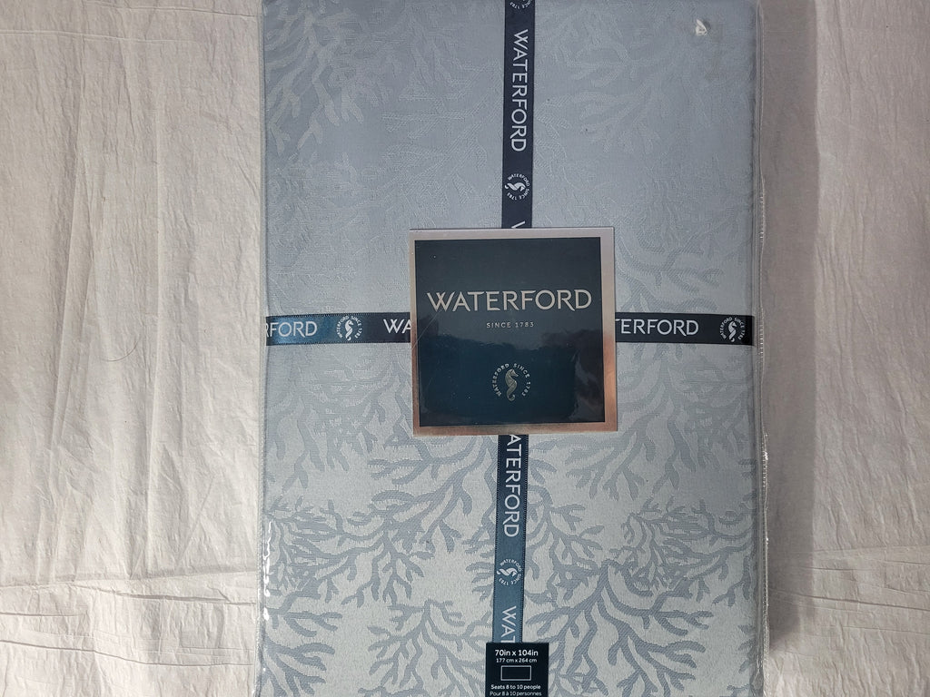 Blue 70x104" Polyester Tablecloth W8284