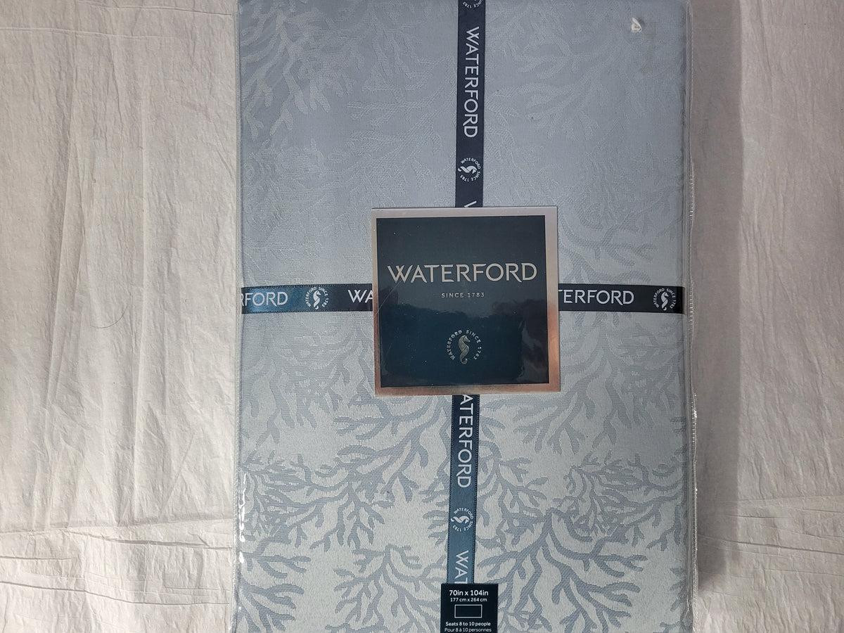 Blue 70x104" Polyester Tablecloth W8284