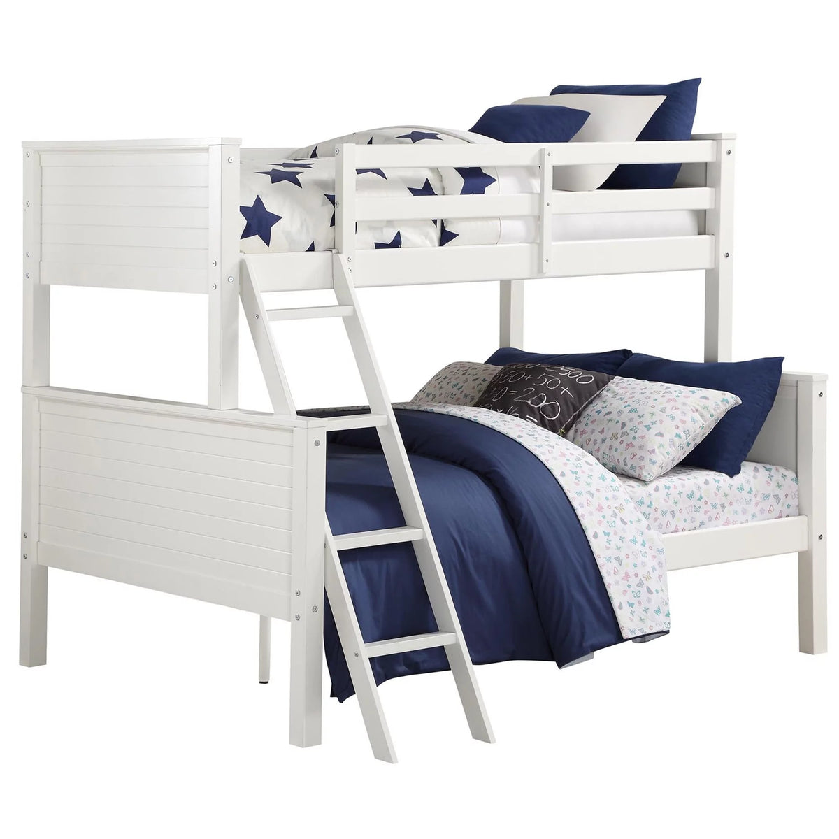 Twin-Over-Full Wood Bunk Bed J13390