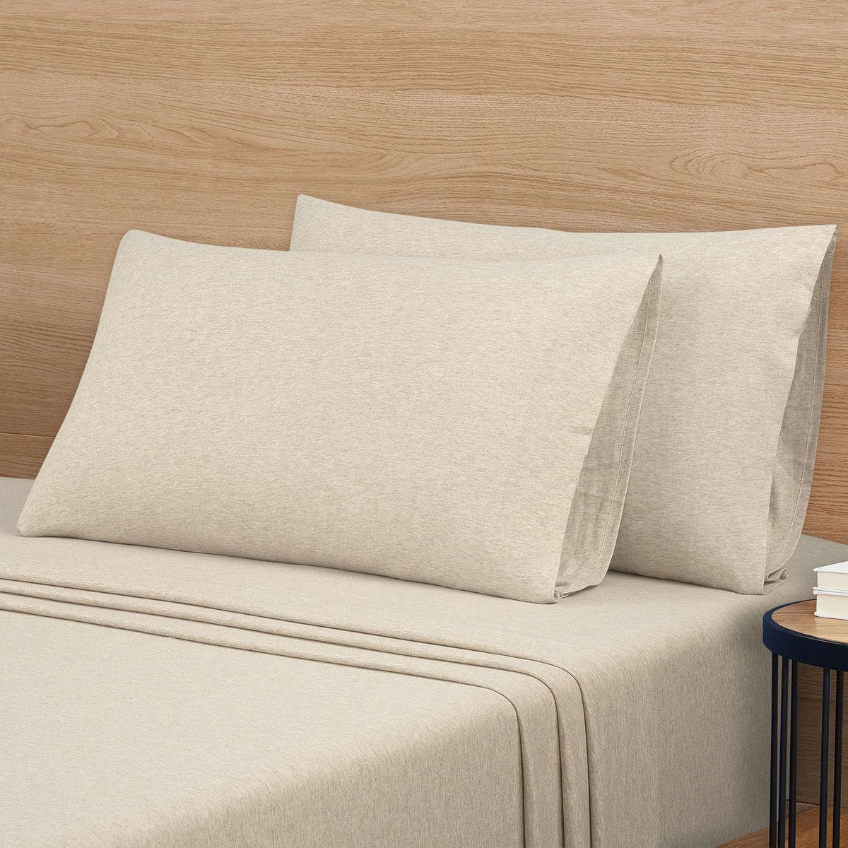 Queen 3 Pieces Cotton Poly Sheet Set J863806