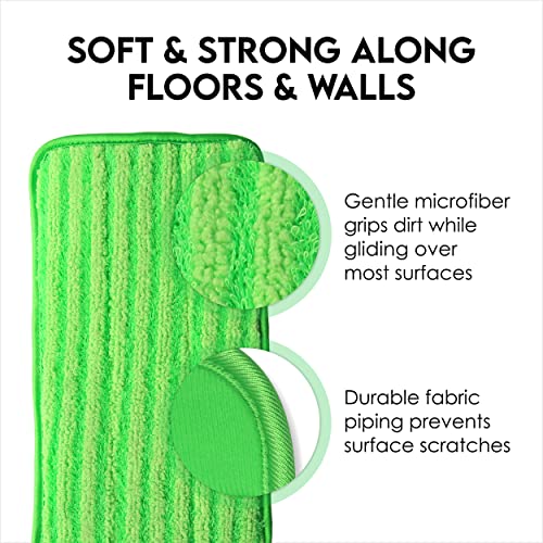 Microfiber Mop Pads 4 Pack Reusable Washable Cloth Mop Head 18 Inch B626783