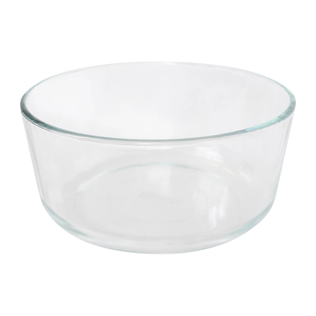 7-Cup Glass Food Storage Bowl with Pink Lid C7341