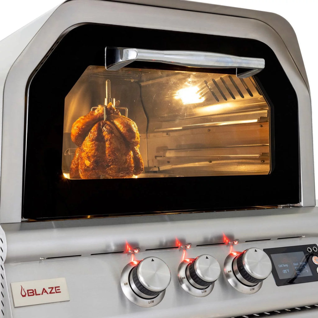 26-Inch Countertop Propane Outdoor Pizza Oven with Rotisserie T54328