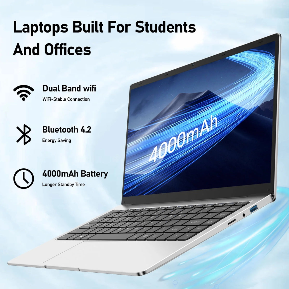 14.1 Laptop Intel Celeron J4125 8GB RAM 256GB SSD Silver O950