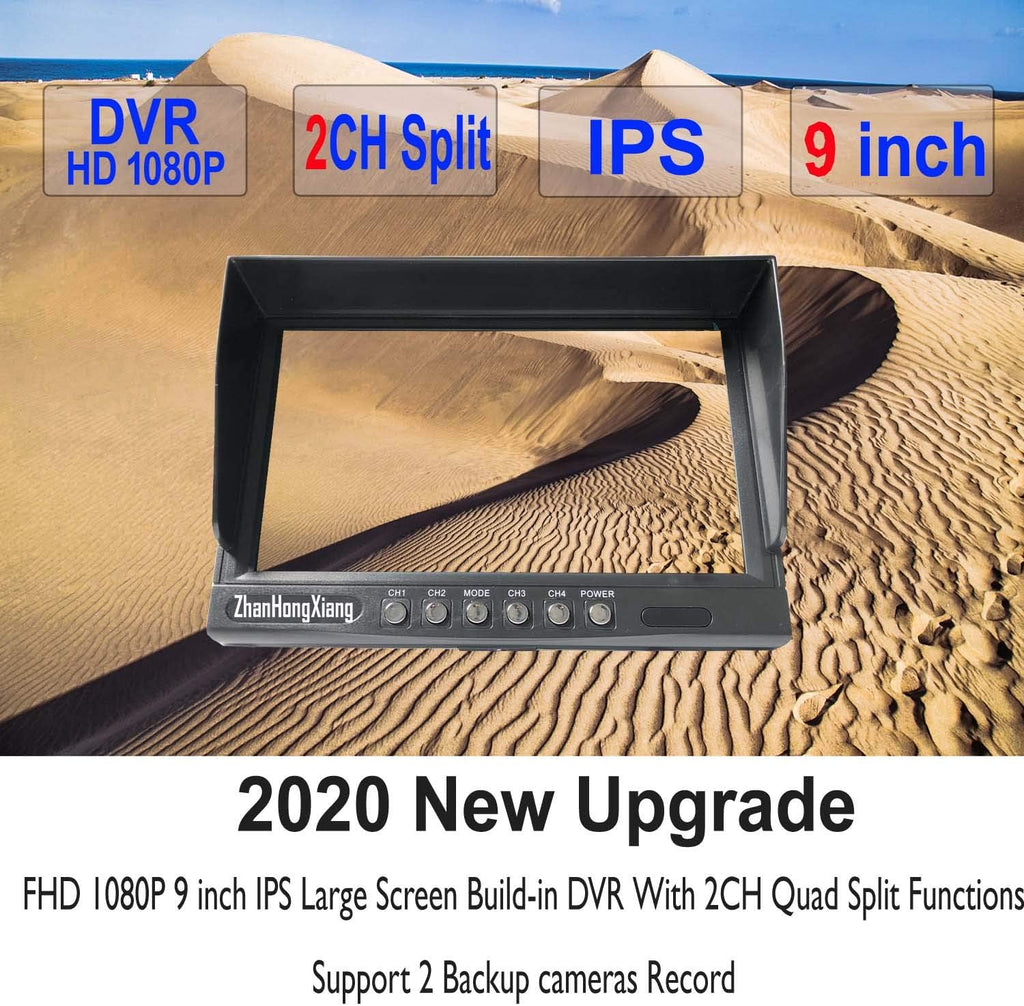 IP69 Waterproof HD 1080P Rear View Camera and 9 IPS Monitor System H510144